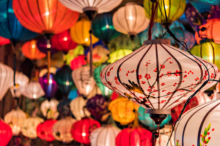 Lanterne dalle forme e dai colori incredibili della cittadina di Hoi An
